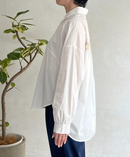 後背拼接設計襯衫
