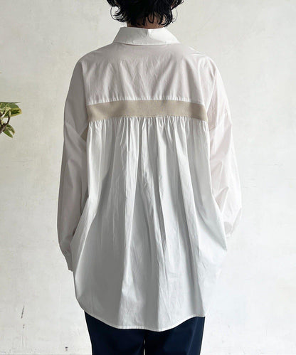 後背拼接設計襯衫