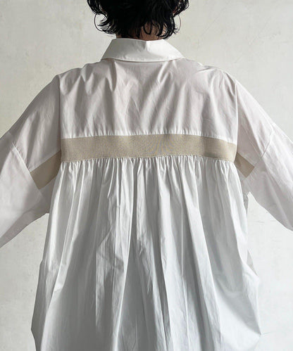 後背拼接設計襯衫