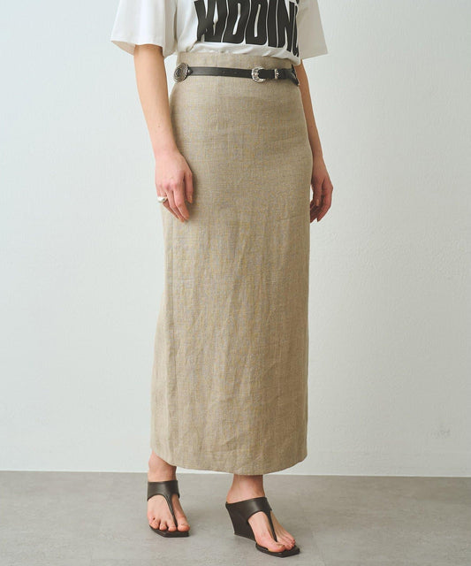 亞麻半身裙