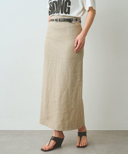 亞麻半身裙