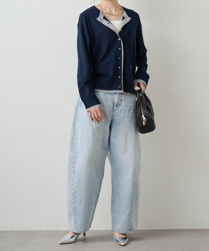 拼接配色層次感設計 針織開衫