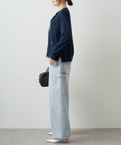 拼接配色層次感設計 針織開衫