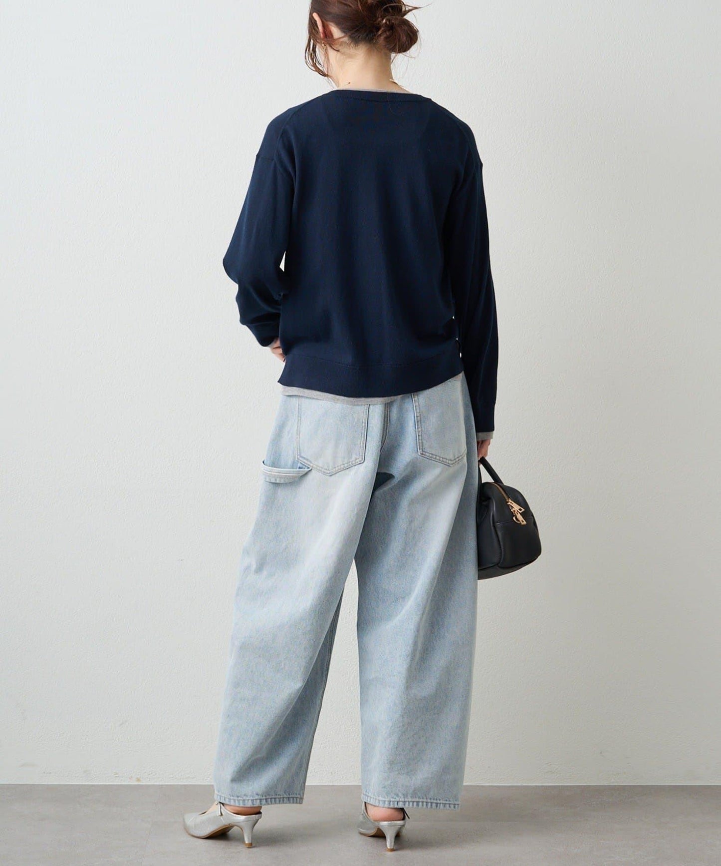 拼接配色層次感設計 針織開衫