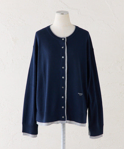 拼接配色層次感設計 針織開衫