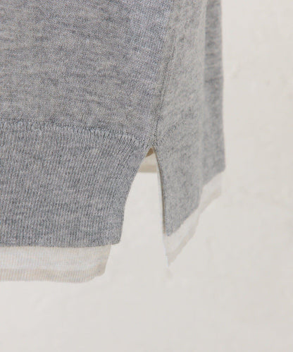 拼接配色層次感設計 針織開衫