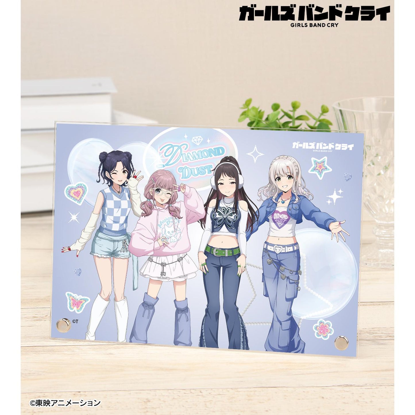 《哭泣少女樂隊》 鑽石塵Y2K時尚系列 新繪 A5亞克力面板