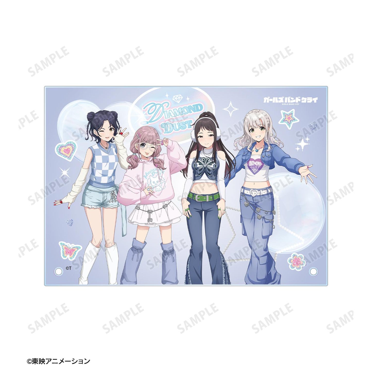 《哭泣少女樂隊》 鑽石塵Y2K時尚系列 新繪 A5亞克力面板