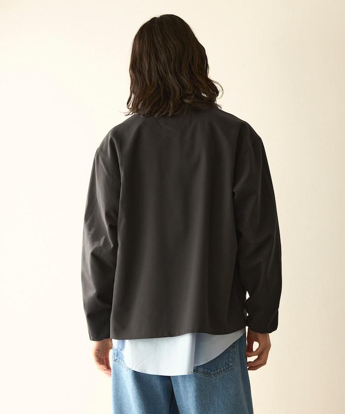 功能性面料 寬鬆 CPO襯衫＋闊腿休閒褲 速幹 涼感 防紫外線 可機洗 套裝