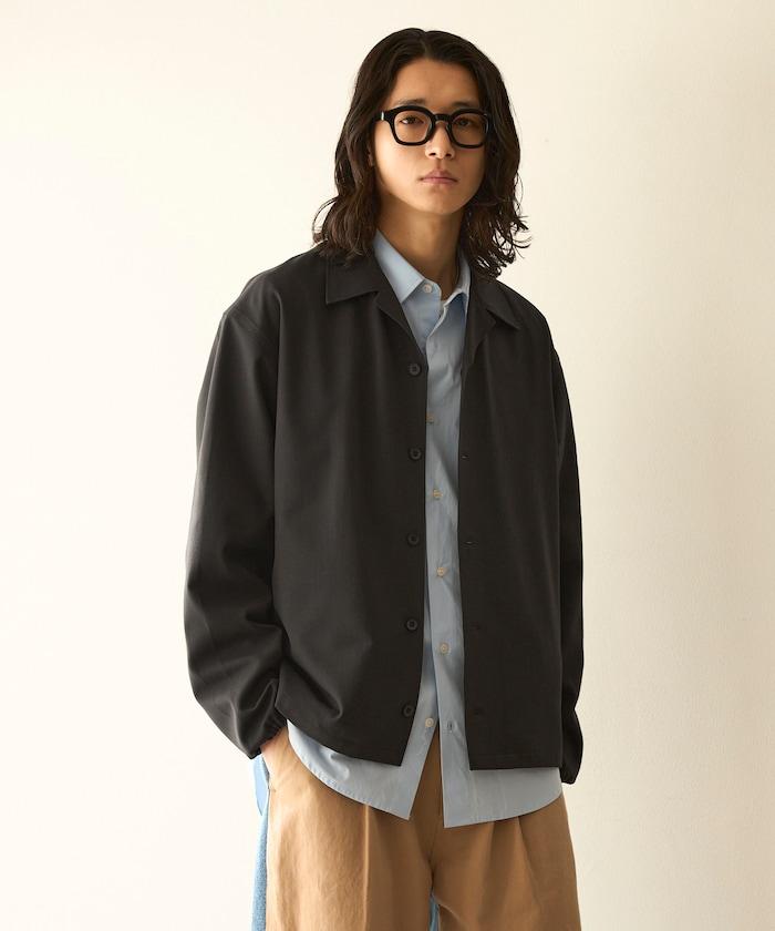 功能性面料 寬鬆 CPO襯衫＋闊腿休閒褲 速幹 涼感 防紫外線 可機洗 套裝