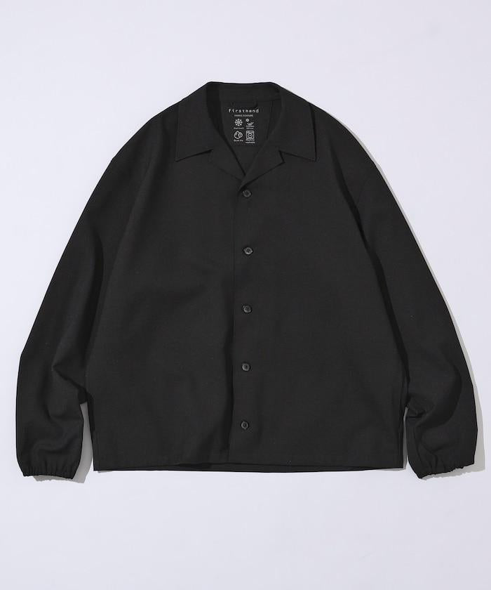 功能性面料 寬鬆 CPO襯衫＋闊腿休閒褲 速幹 涼感 防紫外線 可機洗 套裝