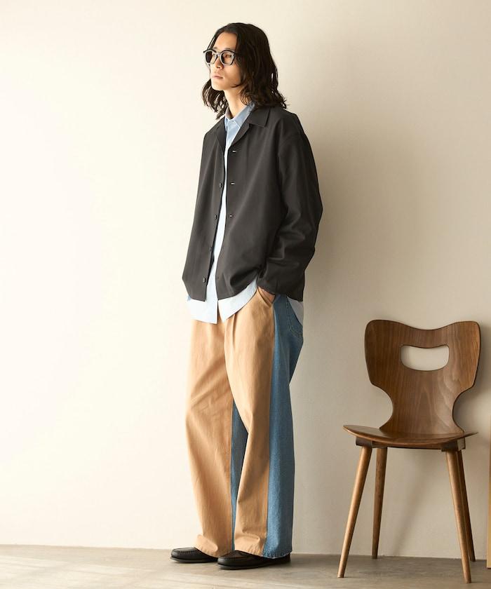 功能性面料 寬鬆 CPO襯衫＋闊腿休閒褲 速幹 涼感 防紫外線 可機洗 套裝