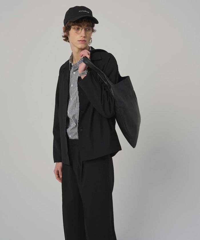 功能性面料 寬鬆 CPO襯衫＋闊腿休閒褲 速幹 涼感 防紫外線 可機洗 套裝