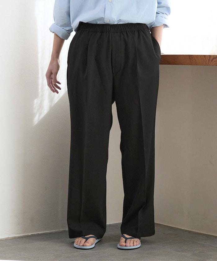 功能性面料 寬鬆 CPO襯衫＋闊腿休閒褲 速幹 涼感 防紫外線 可機洗 套裝