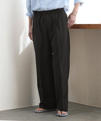 功能性面料 寬鬆 CPO襯衫＋闊腿休閒褲 速幹 涼感 防紫外線 可機洗 套裝