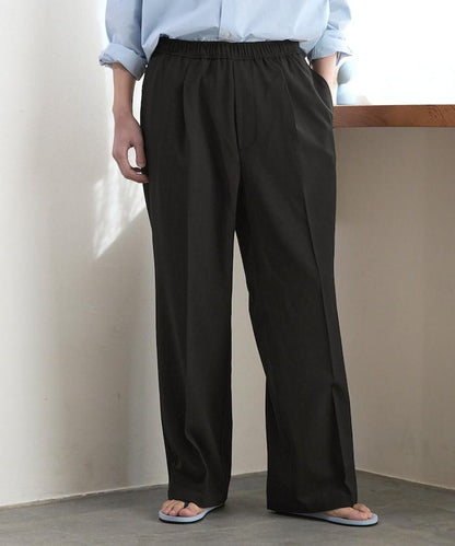 功能性面料 寬鬆 CPO襯衫＋闊腿休閒褲 速幹 涼感 防紫外線 可機洗 套裝