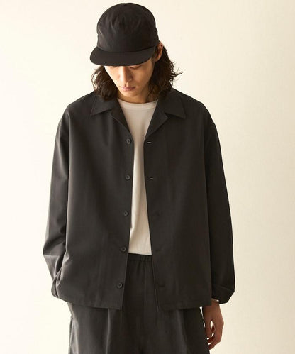 功能性面料 寬鬆 CPO襯衫＋闊腿休閒褲 速幹 涼感 防紫外線 可機洗 套裝