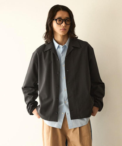 功能性面料 寬鬆 CPO襯衫＋闊腿休閒褲 速幹 涼感 防紫外線 可機洗 套裝