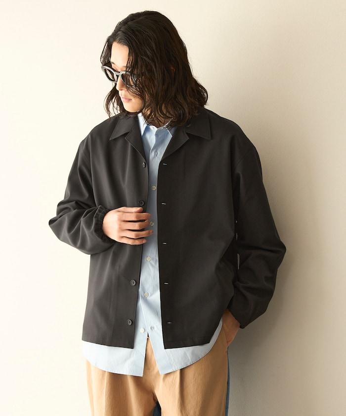 功能性面料 寬鬆 CPO襯衫＋闊腿休閒褲 速幹 涼感 防紫外線 可機洗 套裝