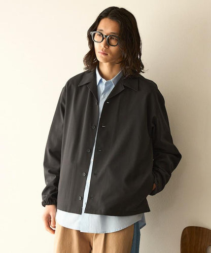 功能性面料 寬鬆 CPO襯衫＋闊腿休閒褲 速幹 涼感 防紫外線 可機洗 套裝