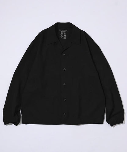 功能性面料 寬鬆 CPO襯衫＋闊腿休閒褲 速幹 涼感 防紫外線 可機洗 套裝