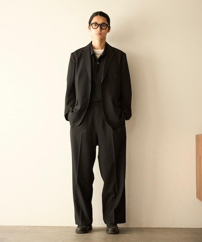 功能性面料 可水洗防曬速乾冰感 西裝外套與闊腿西裝褲 套裝