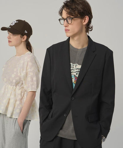 功能性面料 可水洗防曬速乾冰感 西裝外套與闊腿西裝褲 套裝