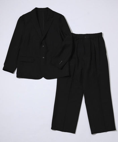 功能性面料 可水洗防曬速乾冰感 西裝外套與闊腿西裝褲 套裝