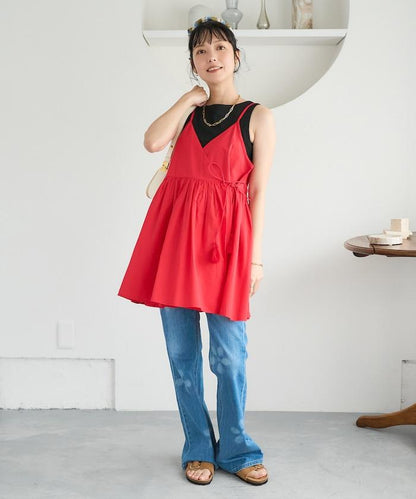 印度風 交叉設計 吊帶 罩衫