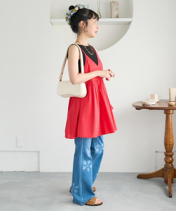 印度風 交叉設計 吊帶 罩衫