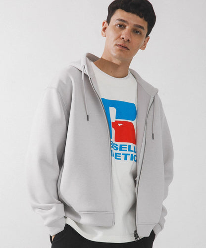 空氣層針織 拉鍊連帽衛衣