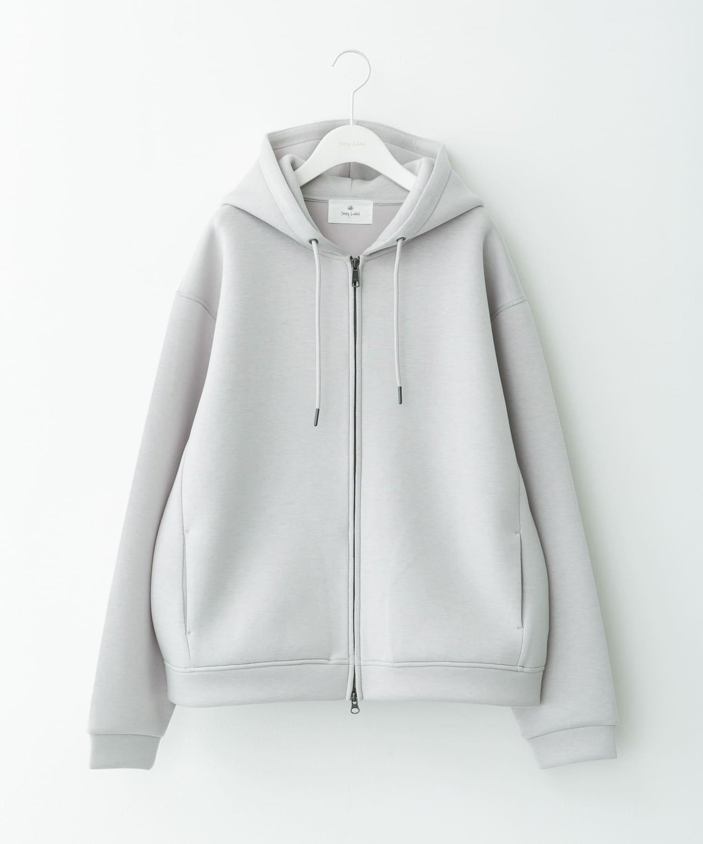 空氣層針織 拉鍊連帽衛衣