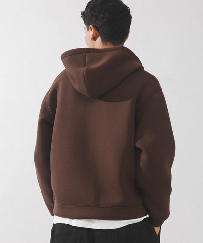 空氣層針織 拉鍊連帽衛衣