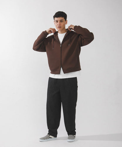 空氣層針織 拉鍊連帽衛衣