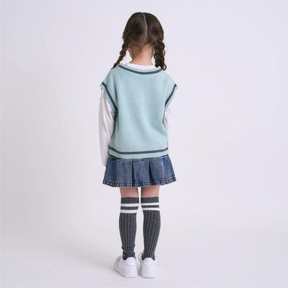 可水洗 背心疊穿設計 T恤