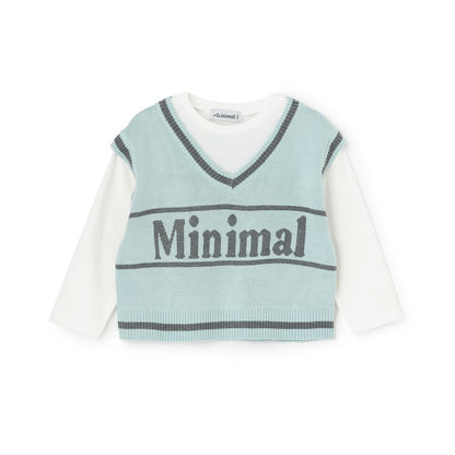 可水洗 背心疊穿設計 T恤