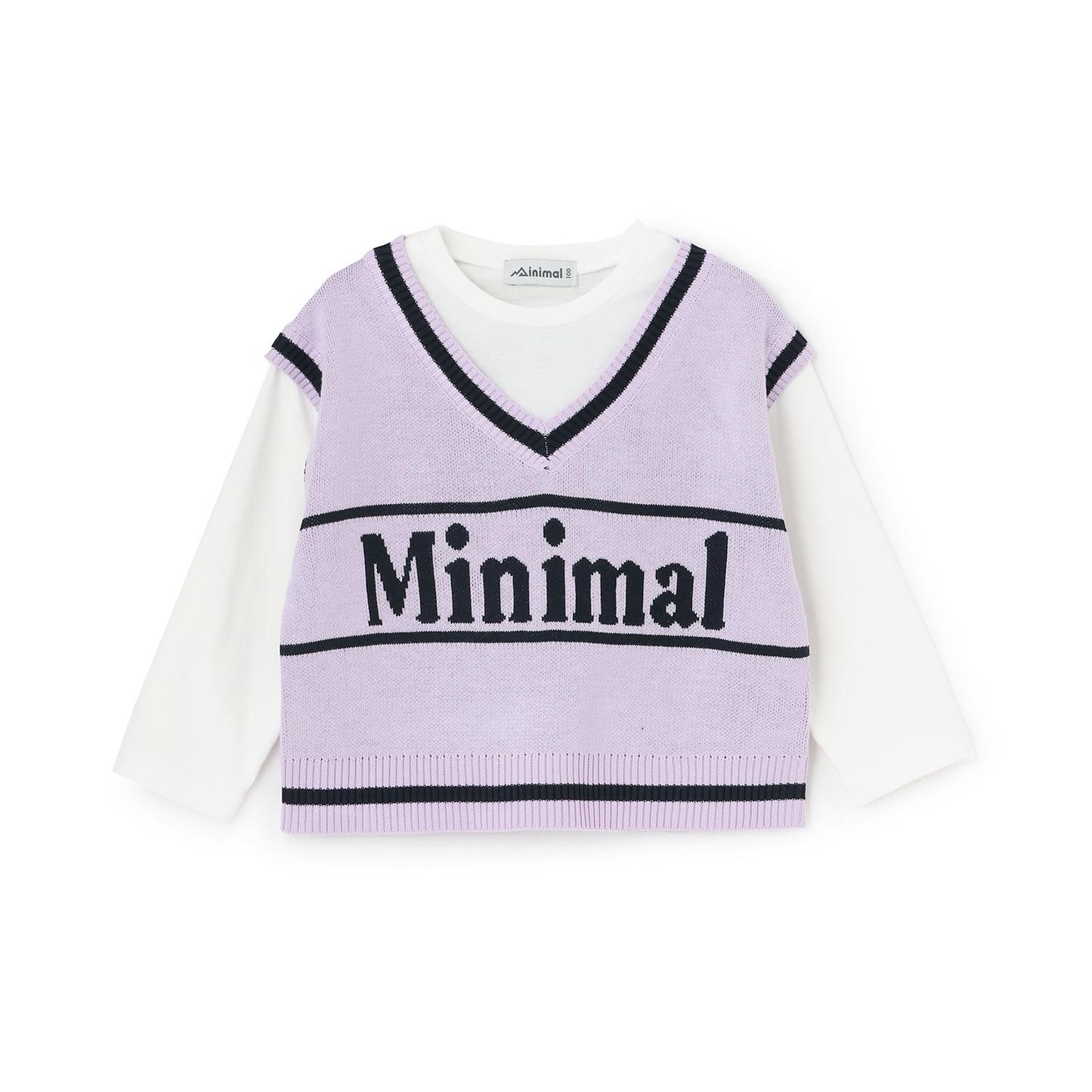 可水洗 背心疊穿設計 T恤