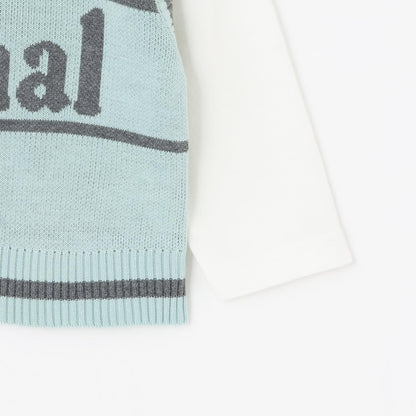 可水洗 背心疊穿設計 T恤