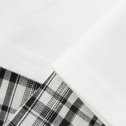 不規則下襬長款上衣套裝