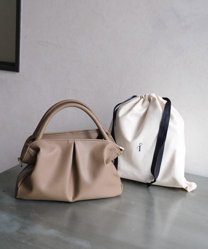 褶皺設計迷你波士頓包