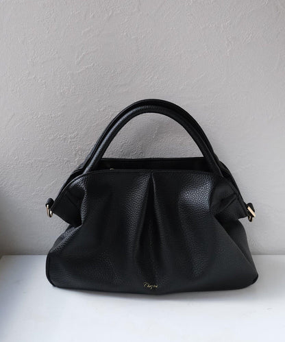 褶皺設計迷你波士頓包