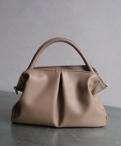 褶皺設計迷你波士頓包