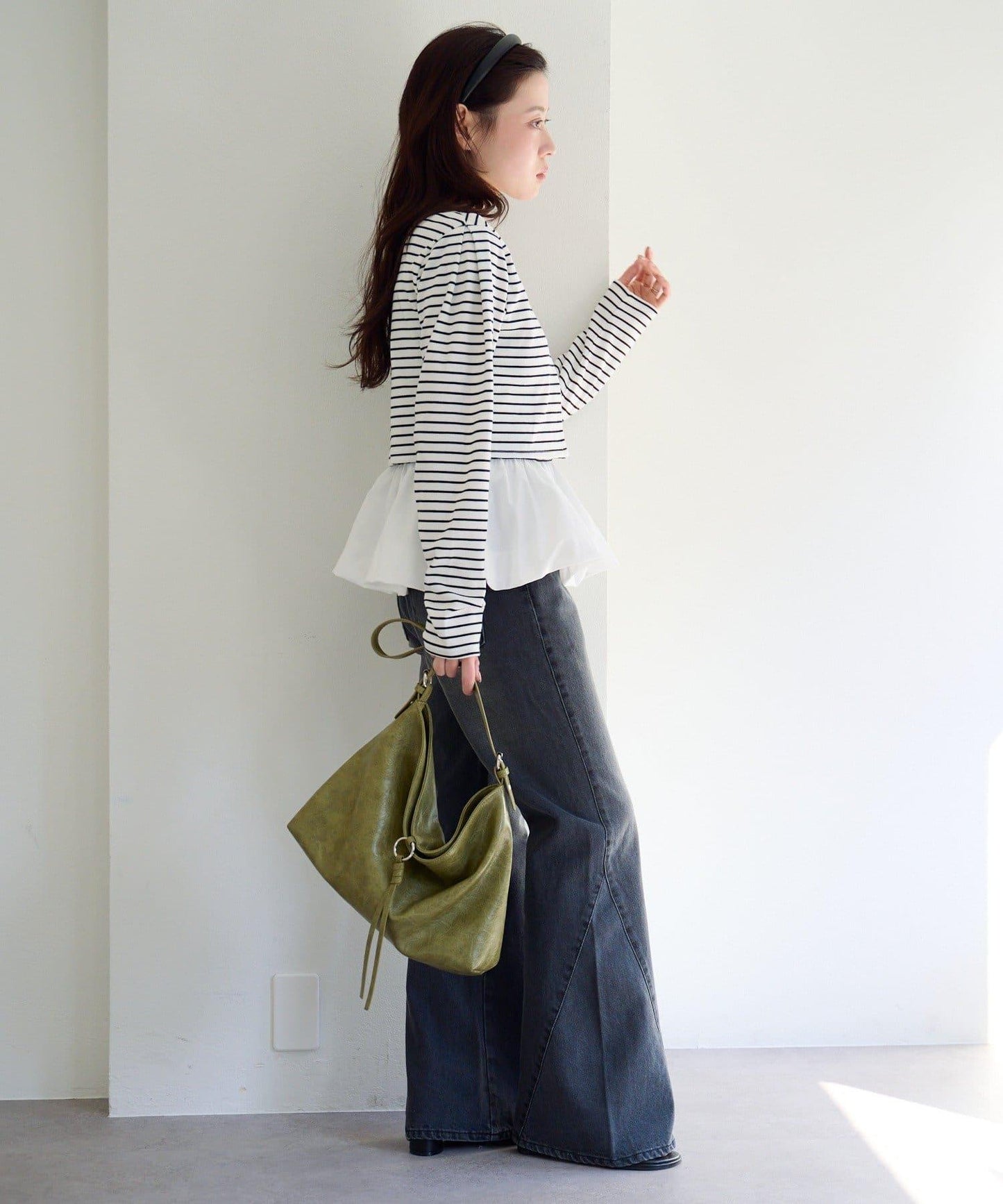 泡泡吊帶開衫套裝