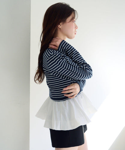 泡泡吊帶開衫套裝