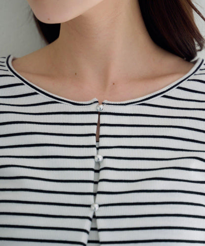 泡泡吊帶開衫套裝