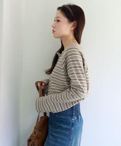 插肩露肩設計 TEE T恤