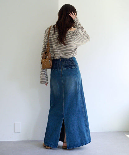 插肩露肩設計 TEE T恤