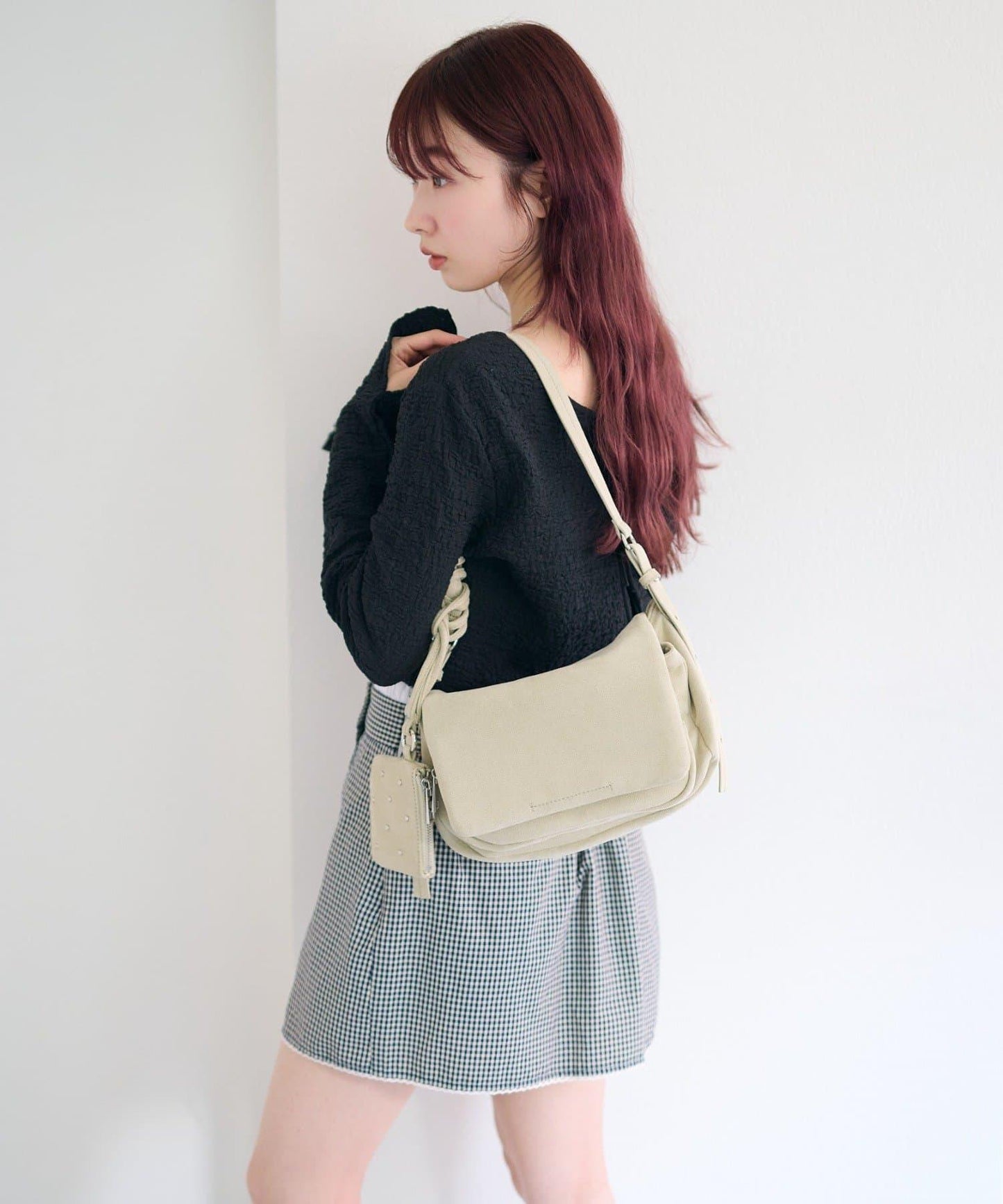 鉚釘裝飾 化妝包和單肩包