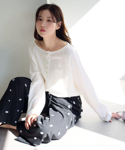 插肩露肩設計 TEE T恤