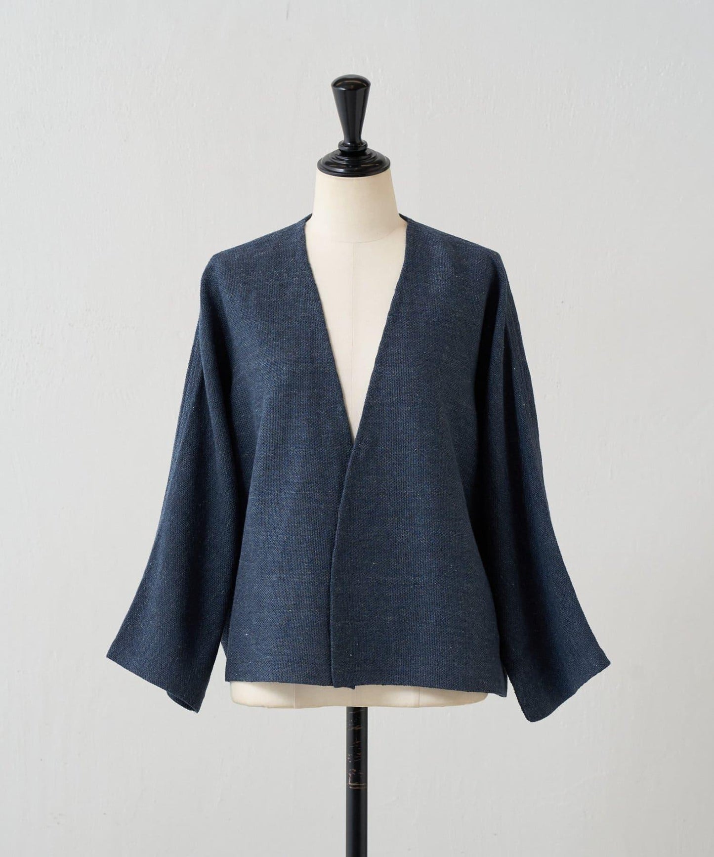 亞麻嵌織針織開衫